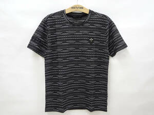 ビーアンビション Tシャツ 半袖 PUワッペン＆ロゴ刺繍 T29106 黒グレー (L) 多少汚れ 50%オフ (半額) 即決 新品