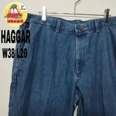 usa古着 HAGGAR デニム　ジーンズ　インディゴブルー　W38 L29