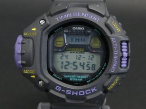 s601 カシオ G-SHOCK Gショック スカイフォース DW-6700 腕時計 紫 黒 電池新品交換済 動作品 一部難アリ品