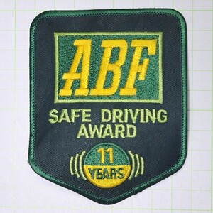 アメリカンワッペン★パッチ ABF 安全運転賞 11年