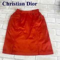 Dior   クリスチャンディオール  スポーツ 　スカート 　ゴルフ　レッド系