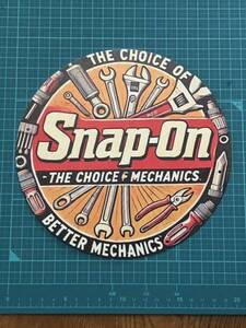 BJ1B-ブリキ〇看板】Snap-on スナップオン 珍しい〇タイプ 工具 仕事場、自分の部屋や秘密基地の壁にいかがでしょうか