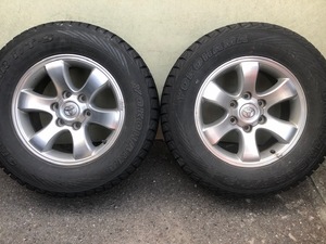 LAND CRUISER PRADO 120ランクルプラド純正アルミ +30 6H 265/65R17スタッドレスヨコハマジオランダー i/T-S G073 FJ HILUX SURFサーフ 150