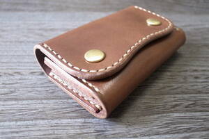 ③カード15枚収納★厚革★栃木サドルレザー★カードケース★ハンドメイド★手縫い HEAVY LEATHER WORKS