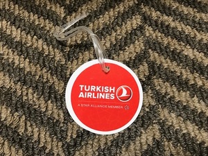 トルコ航空　ターキッシュエアラインズ　スターアライアンス　ネームタグ　バッゲージタグ