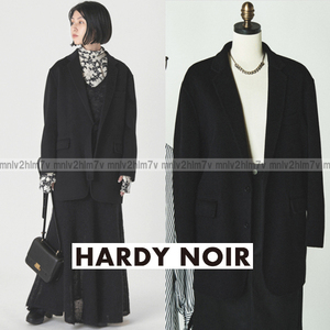 定5.4万【HARDY NOIR　アルディーノアール】SUPER160SリバーBIGジャケット　ダブルフェイス　ウールテーラードジャケット ジャケットコート