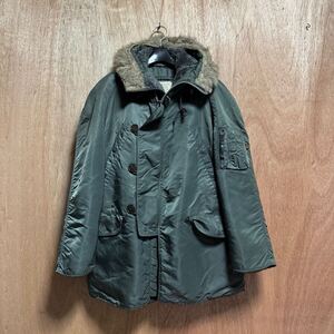 希少【alpha industries アルファ】knoxville USA製 vintage N-3B EXTREME COLD WEATHER/フライトジャケット/ミリタリー ジャケット コート