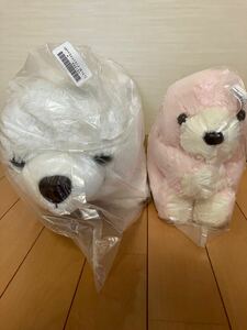 【シロクマ】どっちりクマちゃんBIGとピンクのくったりシロクマ赤ちゃんドリーミーの２体セット