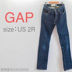 【送料無料】GAP(ギャップ)レディースジーンズ　ローライズスリムストレート　デニムパンツ　US2R M相当