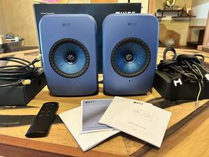 KEF LSX ブルー　動作品　使用少　ワイヤレスネットワーク　ハイレゾスピーカー