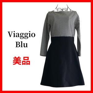 Viaggio Blu ビアッジョブルー　ワンピース　ボーダー　B479