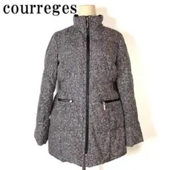 courreges クレージュ ダウンジャケット グレー系 38 B5357