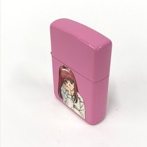 Zippo ジッポ ライター ときめきメモリアル 藤崎詩織 PINK ケース付き 付属品付き【DAAJ0029】