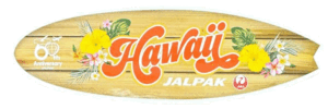 日本航空 ジャルパック ハワイ 60周年 記念 ステッカー JALPAK HAWAII 60th STICKER 航空機 ジェット JAL 旅行 シール コレクション デコ