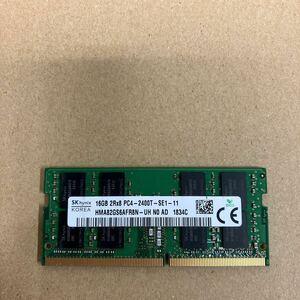 O162 SKhynix ノートPCメモリ 16GB 2Rx8 PC4-2400T 動作確認品