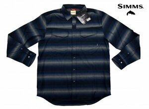 Simms★シムス Gallatin Flannel 長袖シャツ size:L アトランティスストライプ