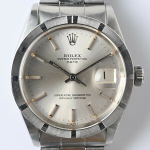 【本物/完動品】ロレックス オイスターパーペチュアル デイト Ref.1501 SS 自動巻 エンジンターンドベゼル ROLEX DATE 腕時計 メンズ/紳士