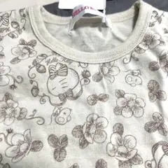 キティ　花柄フリル袖Tシャツ