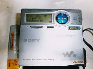 SONY MD MZ-R910 ブルー中古完全ジャンク品 ソニーMDウォークマン