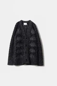 08sircus 22AW Kid mohair cable cardigan