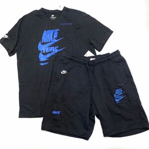 NIKE ナイキ フューチュラロゴ Tシャツ & ハーフパンツ DM6378-010 DM6878-010 黒青 2XL