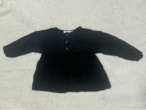 zara baby girl 98 長袖チュニック トップス ブラウス 95 90 100 ザラベビー ガール スミクロ ブラック gap