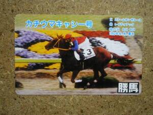 I517・勝馬 カチウマキャシー 競馬 テレカ