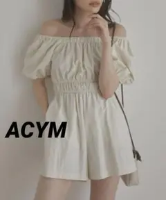 ACYM アシーム　Puff mini オールインワン　サロペット