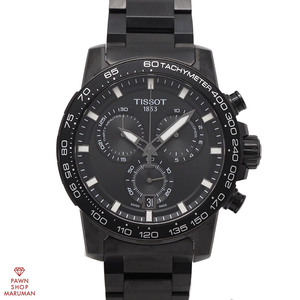 TISSOT ティソ スーパースポーツ クロノ T125.617.33.051.00 クォーツ SS(PVD) ブラック 【丸万質舗】