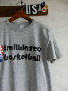 美品！ＮＢＡ８０ｓチャンピオントリコタグ霜降りグレービンテージＴシャツＵＳＡ製アメリカ米国８０年代ヴィンテージ８８ワンツー