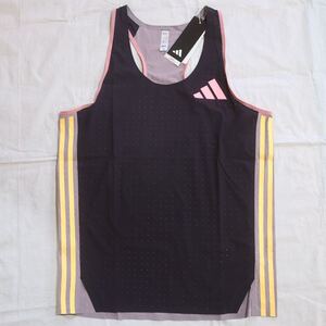 【未使用】adidas PROMO SINGLET US Sサイズ IW6111 aurora black/prelove 2024 シングレット pro elite 陸上 ランニング マラソン シャツ