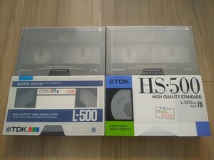 (送料230円)(新品未開封)(4個)SONY TDK ソニー ビデオテープ ベータ L-750 HS500 L-500 ★カセットテープ 記録媒体 ビデオカセット