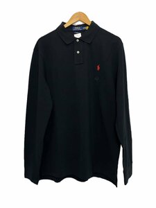 POLO RALPH LAUREN◆ポロシャツ/XL/コットン/BLK//