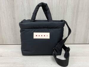 MARNI PUFF MINI 2wayバッグ ブラック 店舗受取可