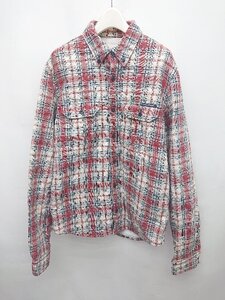 ◇ HYSTERIC GLAMOUR ヒステリック 中綿 タータンチェック 長袖 シャツ ジャケット サイズF レッド マルチ メンズ P