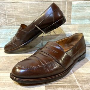 Salvatore Ferragamo サルバトーレフェラガモ　フェラガモ コインローファー 革靴　レザーシューズ 10D 27.5-28cm ブラウン　