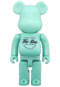 正規品 美品 希少 BE@RBRICK Fire-King 400% JADE-ITE MEDICOM TOY メディコムトイ ベアブリック ジェダイ