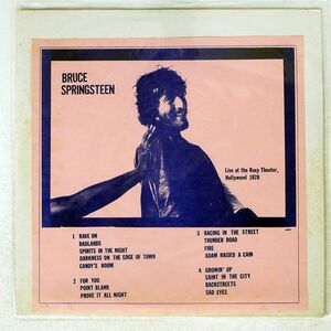 ブート BRUCE SPRINGSTEEN/LIVE AT THE ROXY THEATER, HOLLYWOOD 1978/NOT ON LABEL (BRUCE SPRINGSTEEN) 6895 LP