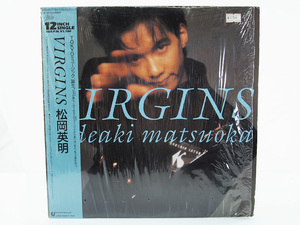 帯付 松岡英明 / Virgins 12inch レコード アナログ盤 EPIC SONY 1987年 F