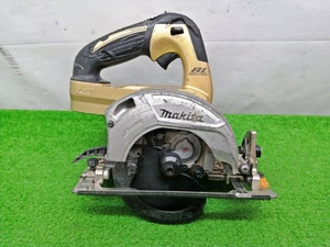 中古品 makita マキタ 125mm 14.4V 充電式 マルノコ 100周年限定色 ゴールド HS470DZ