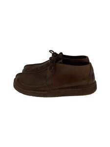 Clarks◆シューズ/UK7.5/BRW/レザー