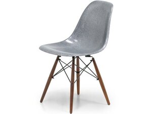 送料無料 新品 MODERNICA 限定カラー KRINK シルバー サイドシェルチェア ドゥエル 木製ベース