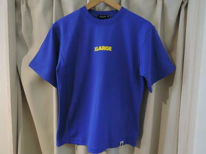  X-LARGE エクストララージ XLARGE Kids リブ切り替えロゴ S/S TEE ブルー 140サイズ キッズ 最新人気商品 送料込み 値下げしました!