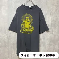 古着 used　半袖プリントTシャツ　黒　ブラック　レトロ　デザイン　個性的　クルーネック　春夏服　ビッグシルエット　オーバーサイズ　　メンズ　レディース　