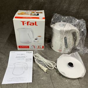 未使用品 ティファール T-fal 電気ケトル ジャスティンプラス JUSTINE+ ホワイト 1.2L ケトル 取説付 外箱付