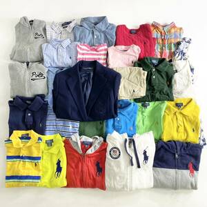 g25-④ 美品含む POLO RALPH LAUREN ラルフローレン 29点まとめ 29点セット売り ポロシャツ パーカー キッズ 子ども 12m-12 女の子 男の子