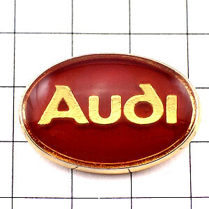 ピンバッジ・アウディ車エンブレムドイツ楕円 AUDI GERMANY DEUTSCHLAND◆フランス限定ピンズ◆レアなヴィンテージものピンバッチ