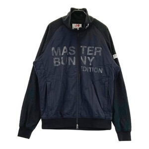 MASTER BUNNY EDITION マスターバニーエディション 裏メッシュ 切替 ジップジャケット ブラック系 5 [240101336894] ゴルフウェア メンズ