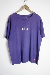 定番 grown in the sun グローインザサン SALT WATER 半袖 プリント Tシャツ カットソー USA製 紫320O