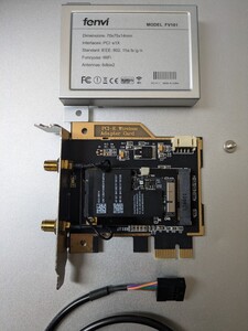 BCM94360CD mini pcie変換アダプター fenvi pcie ロープロフィール